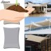 Spencer 9.8'x6.5' UV Block Square Sun Shade Sail Sand Canopy Cover for Outdoor Patio Garden (Beige)   